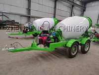 Mélangeur de camion à béton diesel CementMixing Truck Système hydraulique 4m3 Self Loader Mixer Remorque avec trémie