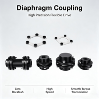 Accouplement à diaphragme en acier inoxydable SFS haute résistance, garantie 1 an, capacité de couple puissante, compensation fiable des déviations