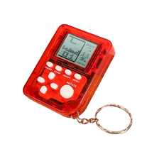 Porte-clés de jeu rétro, étui transparent durable, console de poche avec mini jeu, accessoires pour fête d'étudiants, console de jeu