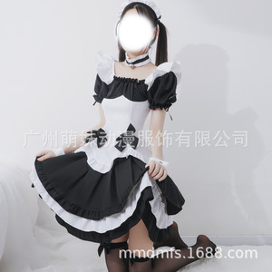 Disfraz de Sirvienta, Vestido Lolita Blanco y Negro, Conjunto de Princesa, Primavera 2025, Origen Guangzhou - Product Image 3