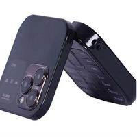 Téléphone portable compact I16 Pro Mini Flip 2G GSM double SIM avec numérotation rapide, radio FM, voix magique, MP3 sans fil, téléphone portable multifonction