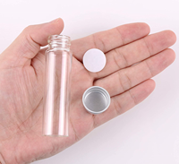 Logo Kustom Kosong 5Ml 6Ml 7Ml 10Ml 14Ml Botol Kaca Bening dengan Sekrup Aluminium Tutup Atas Botol Kaca