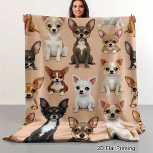 Manta de Franela con Diseño de Gato de Dibujos Animados, Manta para Siesta, Cálida, Súper Suave, para el Hogar y la Oficina, Impresión Personalizada, Venta al por Mayor YH-MT - Product Image 3