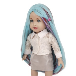 Accessoires de poupée 18 pouces, vêtements de cheveux bouclés, convient aux poupées de 18 pouces comme notre génération My Life, perruques de poupée de 18 pouces - Product Image 3