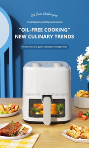 Fashion <b>Kitchen</b> Easy Cooking Less Fat Easy to Clean Non-stick CoatingElectric Digital 5L Air Fryer Digital Air Fryer - Product Image 1