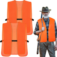 Chaleco de caza Upland Blaze Orange y Tan Briar Proof Game Sombrero al aire libre para clima frío