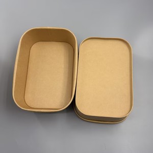 Bol en papier kraft recyclé écologique, imprimé sur mesure, récipient alimentaire jetable pour plats à emporter et restauration rapide - Product Image 3