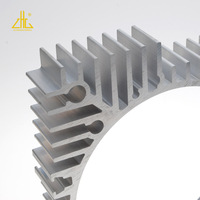 Profil de dissipateur thermique en aluminium extrudé 6063 pour driver LED, amplificateur, onduleur IGBT, alimentation électrique, sur mesure, anodisé CNC, OEM
