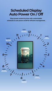 Slim Wall-Hanging 32–98 Inch Full HD LCD Commercial Display Timing <b>Switch</b> for Restaurants Retail - Product Image 4