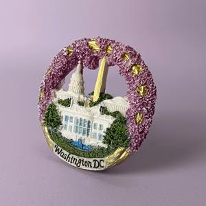 Imán para Refrigerador de América <span class=keywords><strong>del</strong></span> <span class=keywords><strong>Norte</strong></span>, EE. UU., Recuerdo Artesanal de Viaje por la Ciudad, Fabricante de Resina, Venta al por Mayor, Diseño Creativo 3D Personalizable - Product Image 4