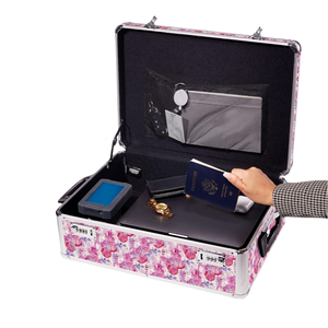 Rueda giratoria redonda de aluminio plegable antipolvo IP67/IP65 maletín acolchado para portátil <span class=keywords><strong>con</strong></span> cierre de hebilla diseño elegante - Product Image 3