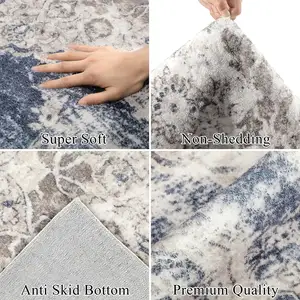 Penjualan pabrik karpet panjang wol imitasi karpet lantai antiselip dengan alas TPR dapat dicuci tikar dapur lorong pelari