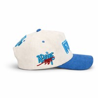 Casquette de baseball non structurée de haute qualité avec logo brodé en relief 3D personnalisé, en coton bicolore, 5 ou 6 panneaux, style snapback, vente en gros