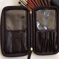 Organisateur de pinceaux de maquillage de voyage à fermeture éclair en PU à la mode personnalisé sacs à cosmétiques en PVC/PC pour femmes étui élégant de style national comme cadeau