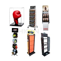 Présentoir de gants de boxe en acrylique Boîte de rangement en carton Présentoir à gants pour gants de boxe