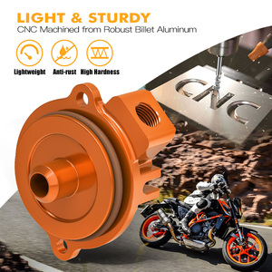 NICECNC Engine Oil Filter Cap Cover for <strong>KTM</strong> <strong>690</strong> Duke/<strong>SMCR</strong>/ Enduro R 2012-2023 Husqvarna 701 Supermoto 2016-2023 GasGas ES700 - Product Image 5
