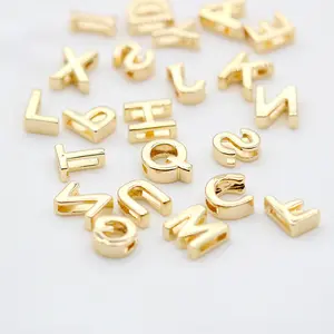 Customized DIY Letter Necklace Pendant Small Cute Letter Charms For Jewelry Making