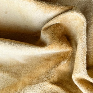 قماش من جلد الغزال والبوليستر محبوك-GSM ليّن يشعر بالراحة لليد المنزلية ، شبشب ، بطانة فنادق - Product Image 3