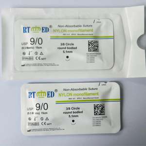 Jahitan bedah medis monofilamen nilon, tidak dapat diserap dengan jarum - Product Image 2