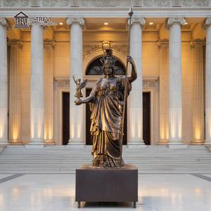 Estatua de <span class=keywords><strong>Atenea</strong></span> de Bronce Clásico TREVI, <span class=keywords><strong>Escultura</strong></span> de la Antigua <span class=keywords><strong>Diosa</strong></span>, Monumento Público para Exteriores - Product Image 6