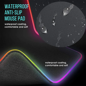 Große RGB <span class=keywords><strong>LED</strong></span> Mausmatte Langlebig Rutschfest Gaming-Mauspad mit Wasserdichter Gummiunterseite Beheizter Stil 4mm Dicke - Product Image 3