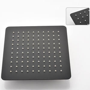 Conjunto de Ducha Empotrado Negro Cuadrado con Efecto Lluvia, Válvula Mezcladora de Pared YP-046 para Proyectos Hoteleros - Product Image 4