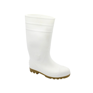 Scarpe da pioggia bianche personalizzate con <span class=keywords><strong>stivali</strong></span> in Pvc di protezione in <span class=keywords><strong>gomma</strong></span> antiscivolo e impermeabile per l'industria alimentare - Product Image 6