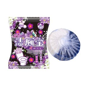 Camellia Flower Toilet <b>Cleaner</b> Blue <b>Bubble</b> 40g Solid Disposable Deodorizing Descaling Bathroom <b>Cleaner</b> - Product Image 1