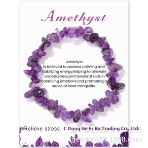 <span class=keywords><strong>Pietre</strong></span> preziose naturali con perline bracciali per donne che curano <span class=keywords><strong>Chakra</strong></span> di cristallo <span class=keywords><strong>pietre</strong></span> irregolari Yoga Reiki sollievo dall'ansia - Product Image 3