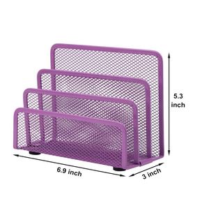 Metal <b>Mesh</b> Letter Holder Mail Sorter Post Rack Envelope Organiser Document Stand Desk File Storage Display Slots - Product Image 6