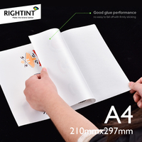 Papel Adhesivo Blanco Brillante de 50 Micras, Vinilo PET Autoadhesivo Acrílico Activado por Agua para Enmascarar