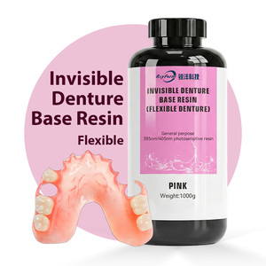 Résine pour base de prothèse dentaire élastique Rayform, base rose flexible pour prothèses dentaires amovibles imprimées en 3D, résine dentaire - Product Image 1