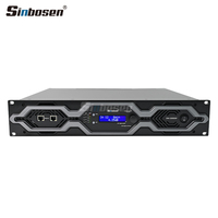 Amplificateur de puissance numérique professionnel pour scène, 2U, 4 canaux, Black Panel DSP SR4-3200, 3200W avec module DSP