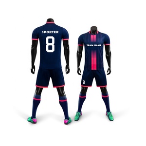 Maillot de football pour <span class=keywords><strong>homme</strong></span> avec logo personnalisé par sublimation Uniforme de football unisexe bon marché avec <span class=keywords><strong>short</strong></span> pour jeunes adultes Nom de l'équipe du club de la Stock - Product Image 2