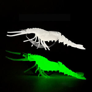 Esca Morbida con Ami 6.8g/9.5cm 2.4g/6.5cm, Piccolo Gamberetto Luminoso, Esca Finta per <span class=keywords><strong>Pesca</strong></span> - Product Image 6