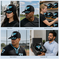 Gorra Trucker de Malla de Terciopelo con Logotipo Bordado 3D Personalizado, Gorra Snapback de Gamuza, Gorras de Lujo Estilo Urbano, Casquette
