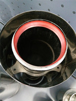 Système de tuyaux de cheminée coaxiaux à double paroi en acier inoxydable pour évacuation des gaz de chaudière 60mm 100mm
