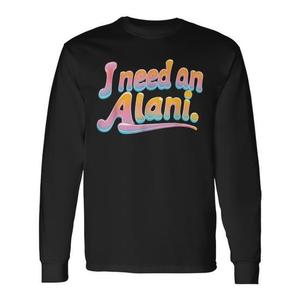 Ho bisogno di una maglietta a maniche lunghe Alani Beach Vibes Design, vestibilità unisex - Product Image 1