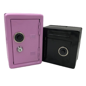 2020 High Security Metal Mini Kid Coin Bank Money Safe Cash Safe Box with Lock