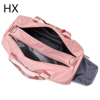 Sacs de sport de voyage pour femmes, sacs de sport à bandoulière, sacs de sport personnalisés avec logo, imperméables, bon marché, roses, avec sac à chaussures, bagages pour femmes