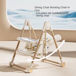 Chaise de salle à manger pliante multifonctionnelle deux-en-un au design moderne, chaise de repas pour bébé et enfant, idéale pour la croissance scolaire des enfants - Product Image 5