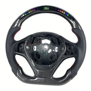 Accesorios Interiores para Automóviles Personalizados, Volante de Fibra de Carbono LED para <span class=keywords><strong>BMW</strong></span> F30 F32 F10 F20 F07 F01 E46 E60 E90 M3 M4 M5 <span class=keywords><strong>M7</strong></span> - Product Image 3