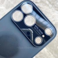 Coques de Téléphone à Peinture Métallisée avec Grande Fenêtre de Protection, Blanks UV pour Sublimation, Coques à Rainures pour iPhone 16 Pro Max et Série 17