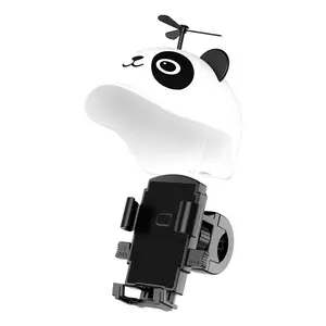 Hot sales Panda Small helmet takeout cycling waterproof sunshade motorcycle navigation mobile phone holder