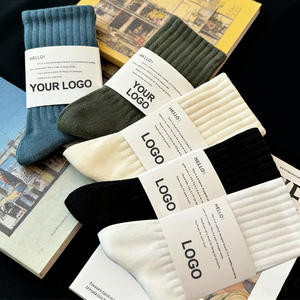 Calcetines Deportivos Personalizados al por Mayor con Diseño Gratuito, Calcetines Deportivos Unisex <span class=keywords><strong>de</strong></span> Algodón para Hombre con Logotipo Personalizado - Product Image 1