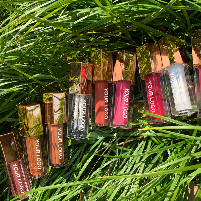 Großhandel Feuchtigkeit spendend Aromatisiert High Shine Hochwertige Bio Langlebige Feuchtigkeit spendende Shiny Pink Diamond Shimmer Lip gloss