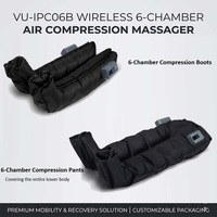 Appareil de thérapie par compression rechargeable VU, pantalon de massage par compression sans fil pour la récupération sportive et la prévention de la thrombose veineuse profonde