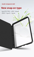 Étui détachable en similicuir AilesTecca pour Kindle Paperwhite 6/5/4/3 avec fermeture magnétique, dos transparent et protection automatique veille/réveil
