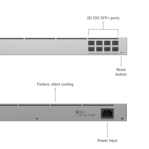 Switch de Red Administrado UniFi USW-Aggregation, 48 Puertos 10/100/1000Mbps, Capacidad de 104 Gbps, Full-Duplex - Product Image 5