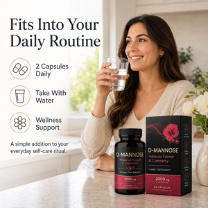 Cápsulas de D-Manosa 2000mg al por Mayor con Extracto de Arándano y Hibisco, Suplemento <span class=keywords><strong>Extra</strong></span> Fuerte para la Salud del Tracto Urinario, Directo de Fábrica - Product Image 2